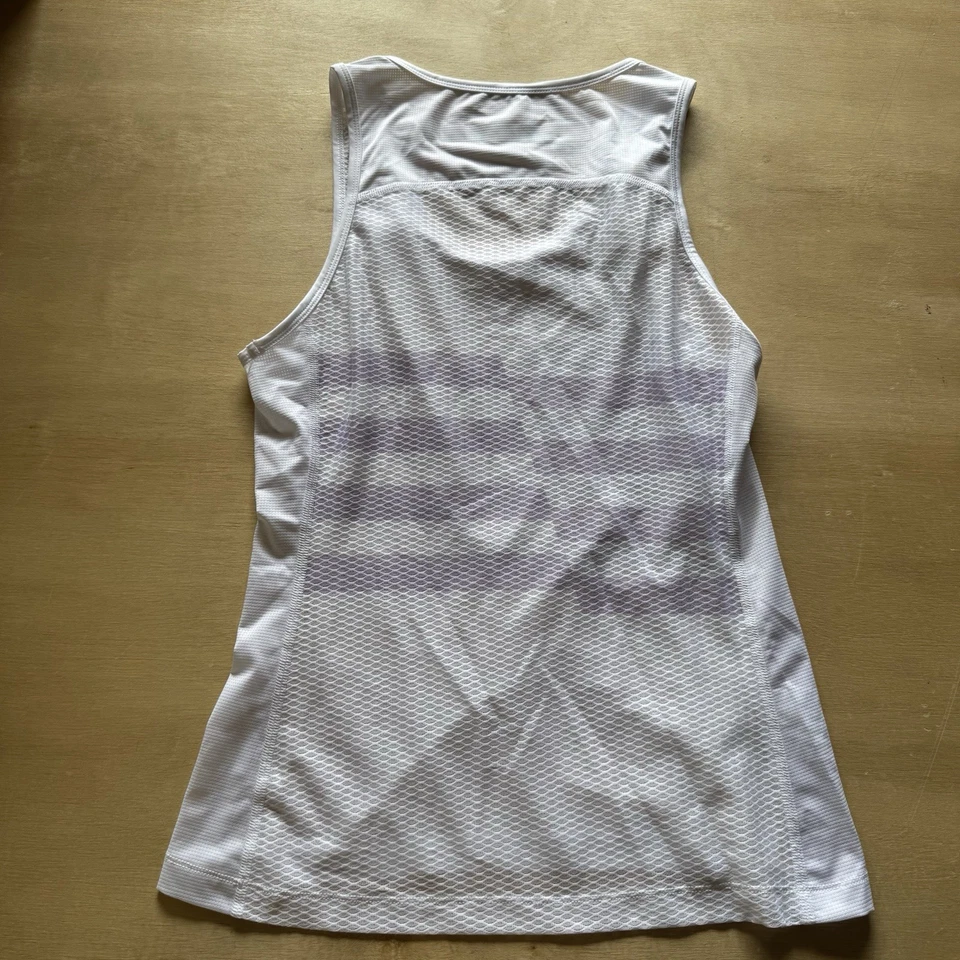 Camiseta sin mangas ligera MAAP Emblem Team para mujer capa base blanca pequeña S Foto 4 de 4