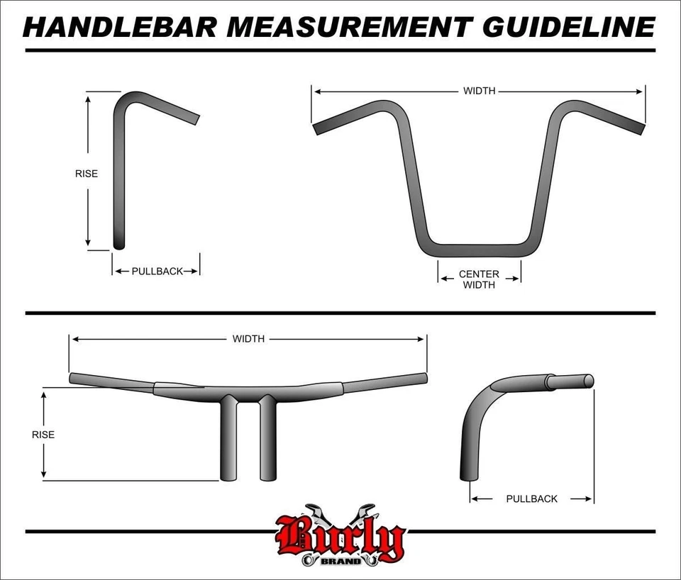 For Harley-Davidson Dyna 93-17 Burly Brand B12-1503C Gorilla Apehanger Handlebar Foto 2 de 2