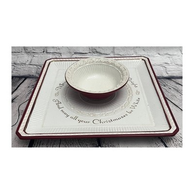 Grassland Roads Christmas Chip & Dip-Relish Serving Set-Holiday-Rare Find