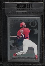 BAS 1996 Leaf Preferred Steel Ron Gant #45 Seal of Authenticity Auto 3c7