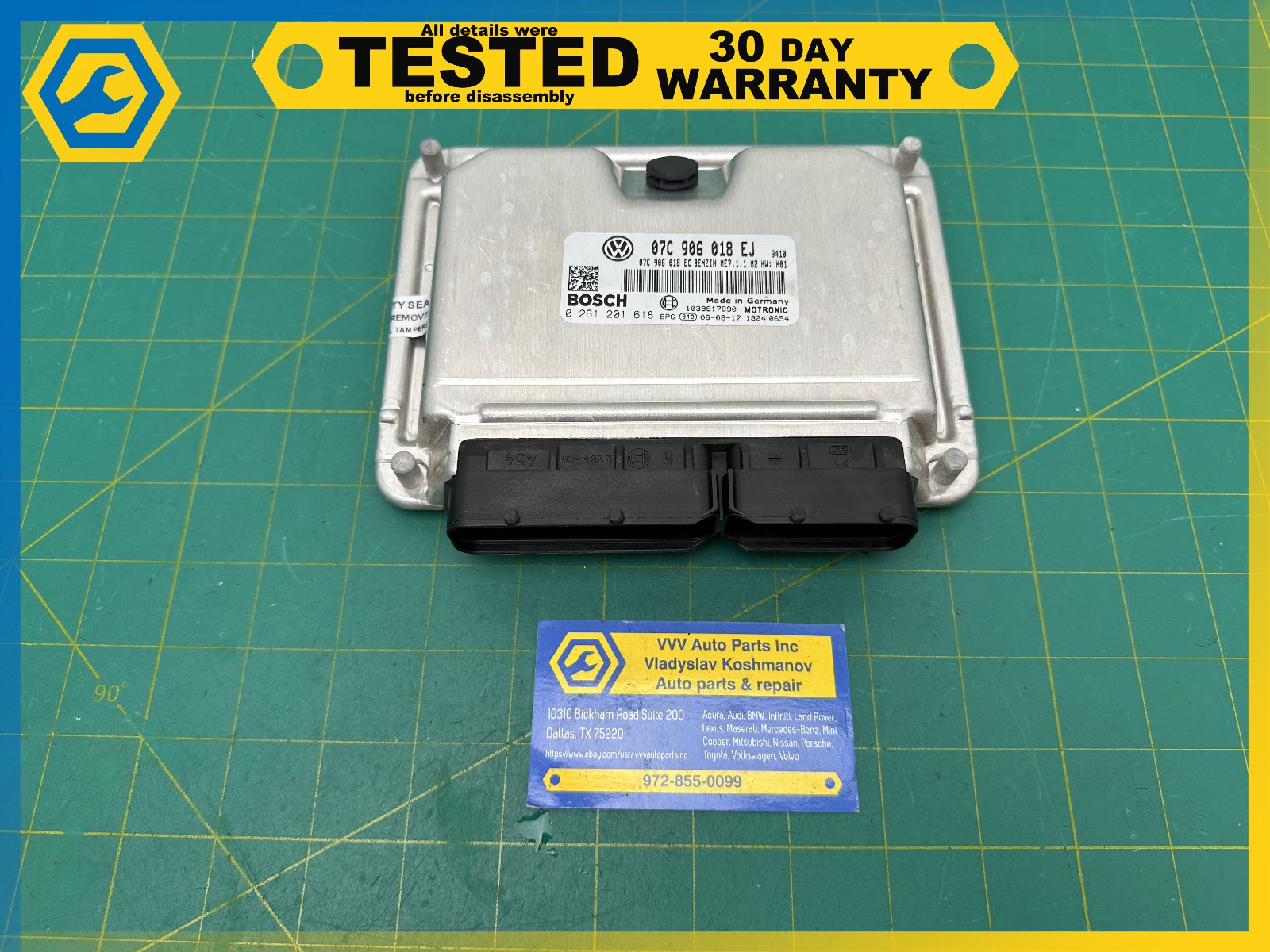 06-12 BENTLEY Flying Spur ECM ECU ENGINE CONTROL MODULE OEM