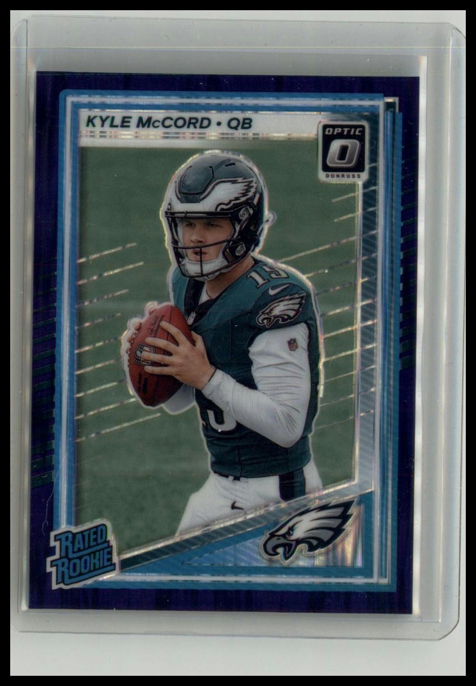 2025 Donruss Optic #283 Kyle McCord Purple Shock (RC)