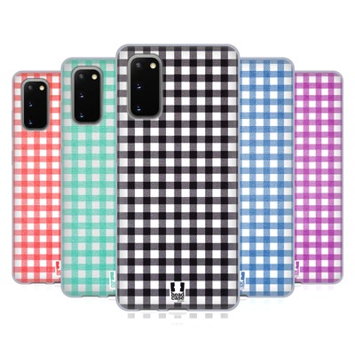 HEAD CASE DESIGNS GINGHAM-PATTERNS SOFT GEL CASE FOR SAMSUNG PHONES 1