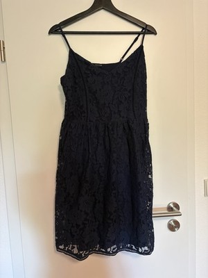 Bodyflirt Kleid, Dunkelblau, Größe 40, Damen Mit Spitze