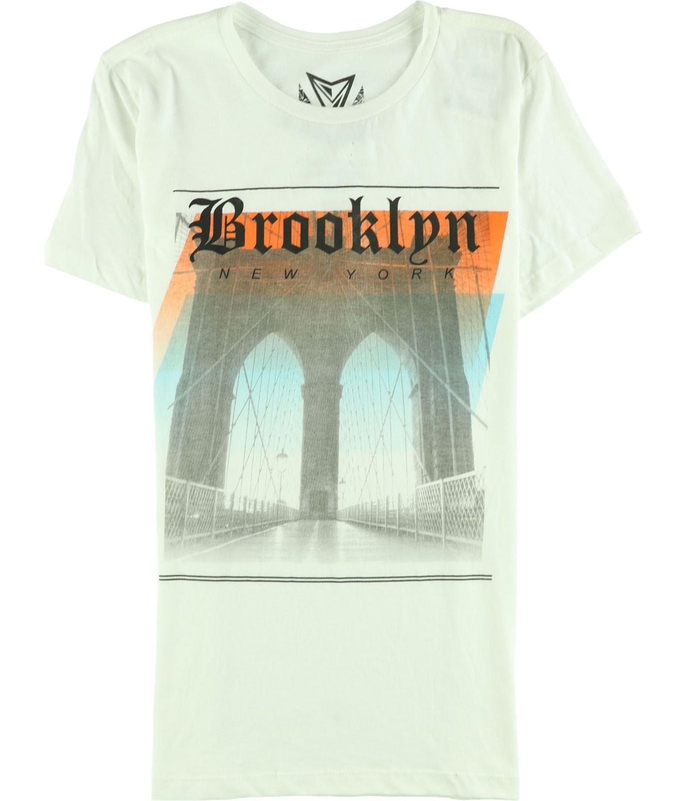 Мужская футболка с графическим принтом Broolyn Bridge от Univibe белая S 3090₽