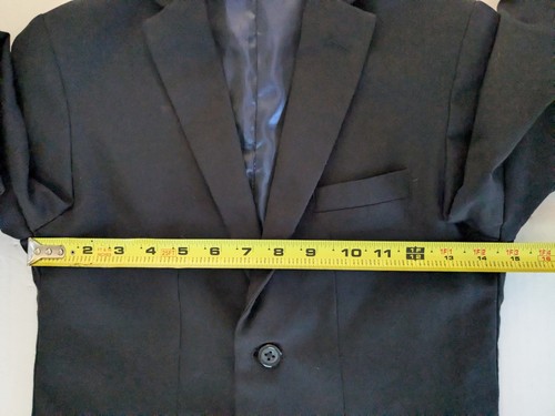 Izod Wool Single-Breasted Blazer Jacket Boys Size 12 Black Formal Social - Picture 5 of 9