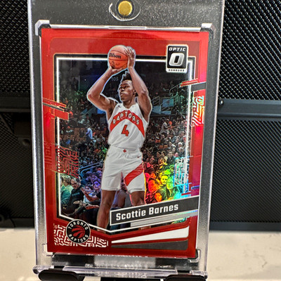 Panini Donruss Optic 2023-24 Scottie Barnes Jersey Match Red Prizm 04/99
