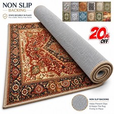 Modern Non Slip Large Area Rugs Living Room Bedroom Carpet Hallway Runner Mat