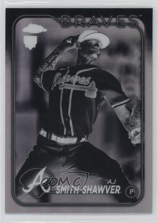 2024 Topps Chrome Negative Refractor AJ Smith-Shawver #19 Rookie RC 02pq