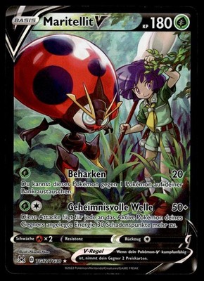 Maritellit V TG12/TG30 Holo Lost Origin Trainer Gallery NM Pokemon Karte Deutsch