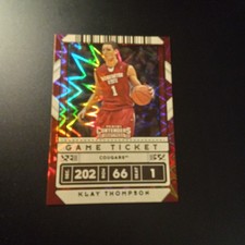 2020-21 Panini Contenders Draft Picks - Klay Thompson #6 Game Ticket Green...