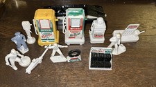 Vintage 1960  s T Cohn Superior Toys Service Station Playset Accessories MARX