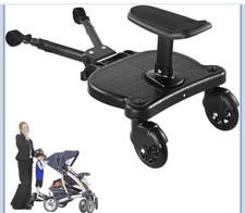 New-Universal Stroller Board with Detachable Seat, 2in1 Sit and Stand Stroller