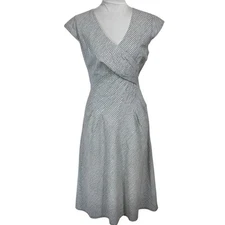 Pendleton Retro Sheath Dress Size 6 Seersucker Cotton Rockabilly Preppy Casual