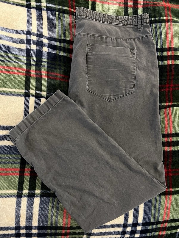 CALVIN KLEIN Gray Khaki Pants - 38 x 30 *Pre-owned in Good Condition