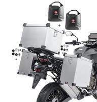 Alukoffer M12 35-40L FüR BMW R Ninet Scrambler + Topcase 45L + Innentaschen