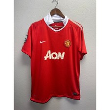 Nike Manchester United Jersey AON Authentic Barclays League Soccer Futbol Large