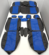 For Chevrolet Avalanche Lt 2003-2006 Blue Gray Leather Seat Covers Mc132
