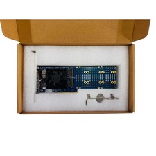 M.2 NVMe SSD PCIe x8 Adapter w/ PLX88024 PCI Express 4.0 4 Port M.2 IT Mode