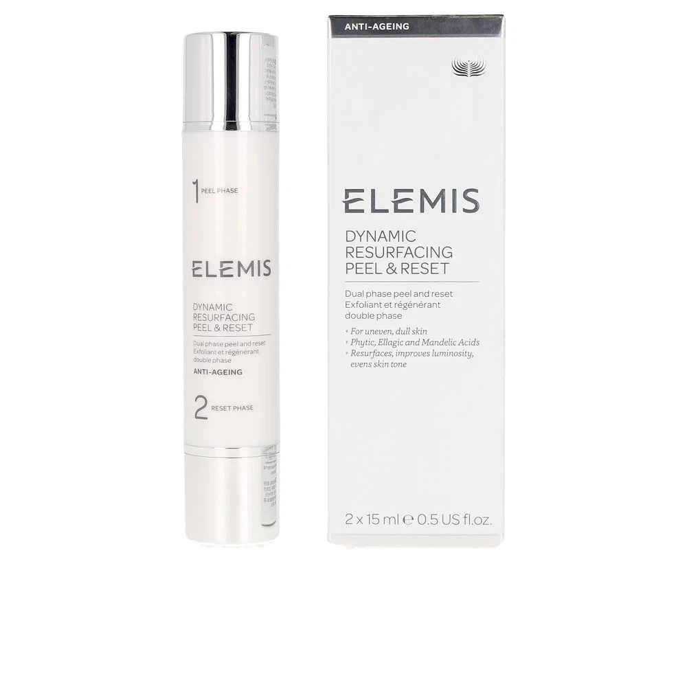 ELEMIS DYNAMIC RESURFACING PEEL & RESET 2X15ml 0.5oz DUAL PHASE PEEL EXFOLIANT