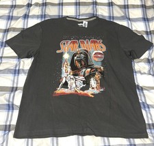 Star Wars t-shirt L Large Graphic Vader Luke Leia Black Vintage Design Disney