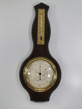 Vintage Barometer Weather Forecaster English Made Temperature Pressure Gauge