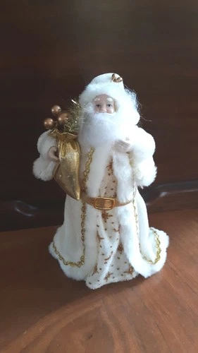 Old World Victorian Christmas Santa St. Nick Table Top Tree Topper Figure 8.5"