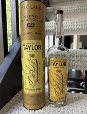 Colonel E.H. Taylor  Cured Oak Empty Bottle &...