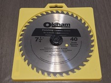New OLDHAM 7 1/4" Finishing Industrial Carbide Blade 40 Tooth #7254740