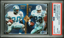 1995 Playoff Absolute Quad Emmitt Smith Barry Sanders Marshall Faulk PSA 8 RARE