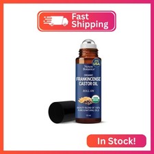 Organic Castor Oil and Frankincense Eye Roller 10 ml - Natural Essential Blend f