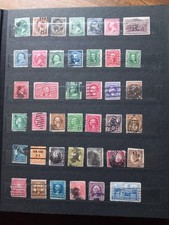 ETATS UNIS: LOT DE TIMBRES ANCIENS CLASSES CHRONOLOGIQUEMENT