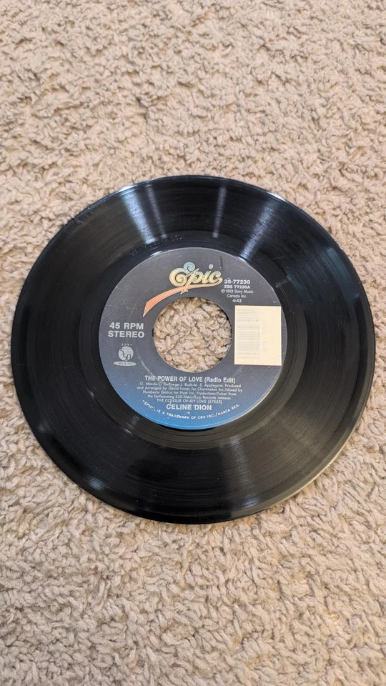 Lot Of 3 Pop R&B 45s Rpm Brandy R.Kelly Celine Dion Baby Angel No Living Without Foto 4 de 4