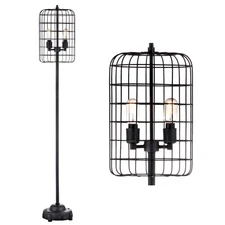 JYL4030A Odette 65" Industrial Metal Floor Lamp Industrial,Rustic,Transitiona...