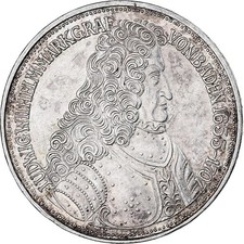 [#411628] Germany, 5 Mark, Ludwig Wilhelm, 1955, Karlsruhe, Silver, AU, KM:115