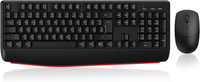 Cimetech Tastatur Maus Set Kabellos, 2.4G Ergonomische Funktastatur Mit Maus Mit