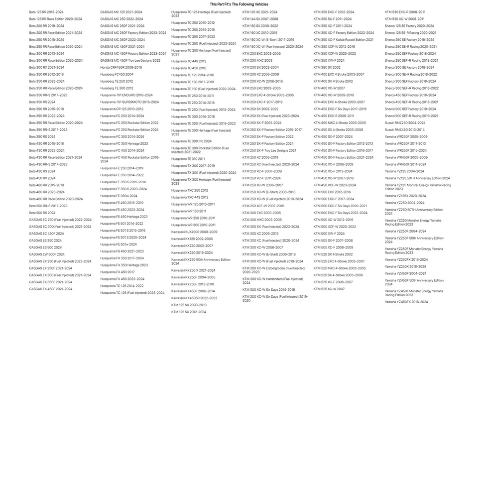 Bujes de horquilla interiores Race Tech para Suzuki RMZ250 2004-2022 Foto 3 de 4
