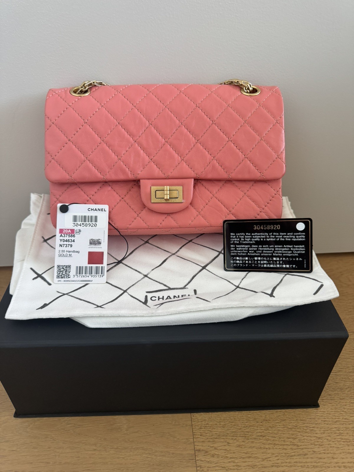 Chanel Quilted Small Pink 2.55 (RRP:$18,330 AUD)