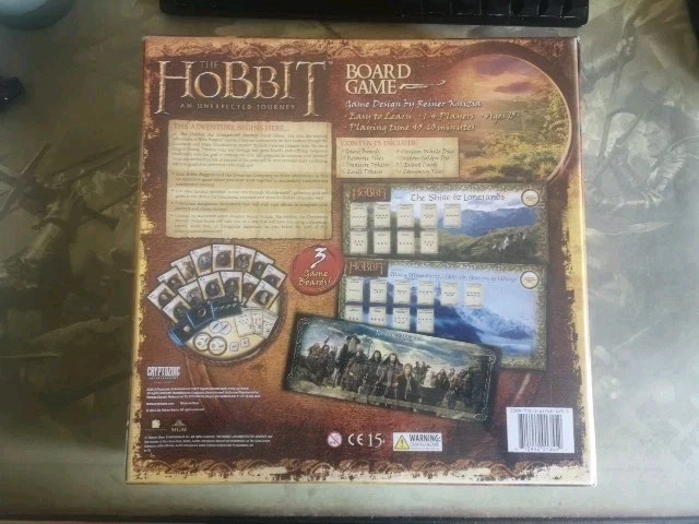 The Hobbit An Unexpected Journey Board Game Cryptozoic - Image 2 of 2