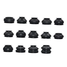 14PCS Tie Rod Boot, Tie Rod End Boot, Rubber Dust Cap Tie Rod End Kit, Ball 