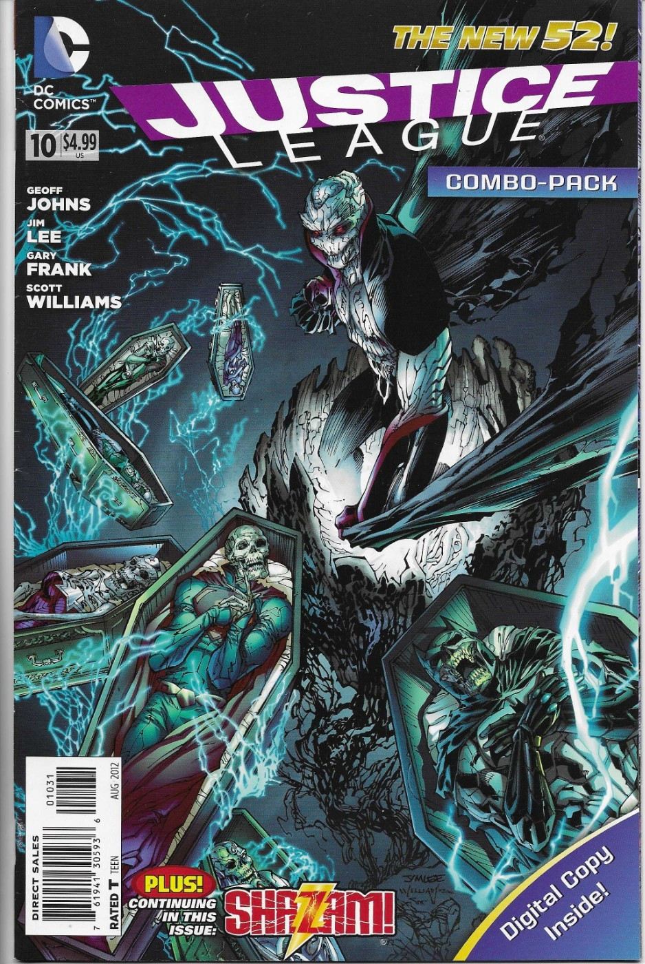 JUSTICE LEAGUE (2011) #10 Combo JIM LEE Variant - Back Issue (S)