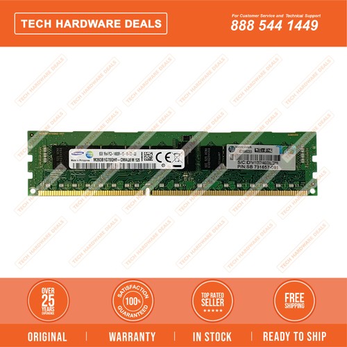 731657-081 HP 8GB (1x8GB) Single Rank x4 PC3-14900R (DDR3-1866) Registered CA - Picture 2 of 2