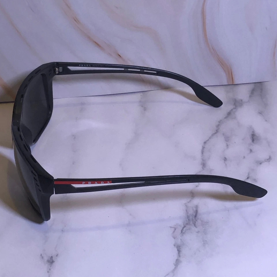 Prada Linea Rossa SPS 03U 1BO-3M1 Black 59-16-140 3N Sunglasses Made in Italy - Image 3 of 4