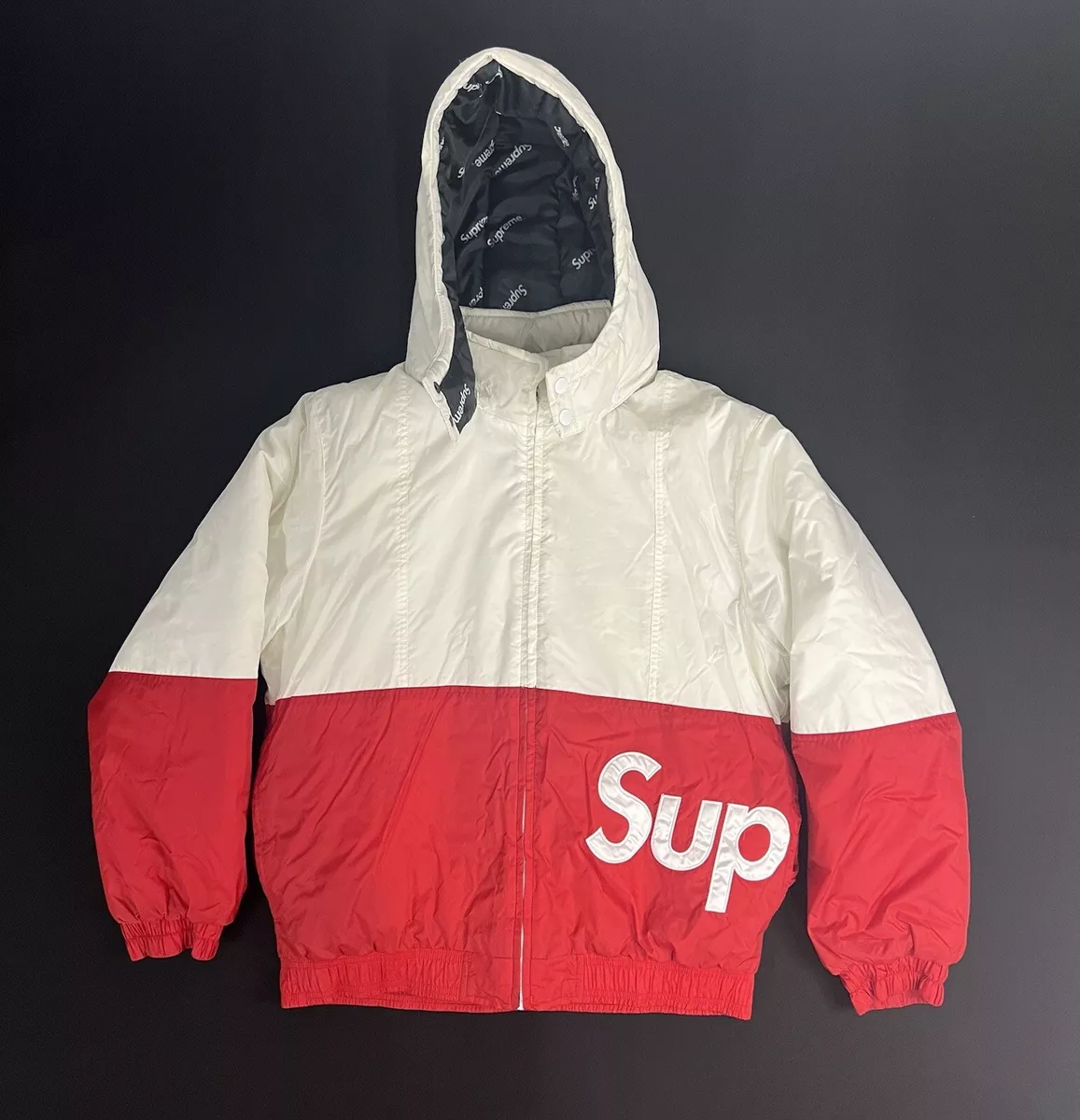 supreme sideline side logo parka