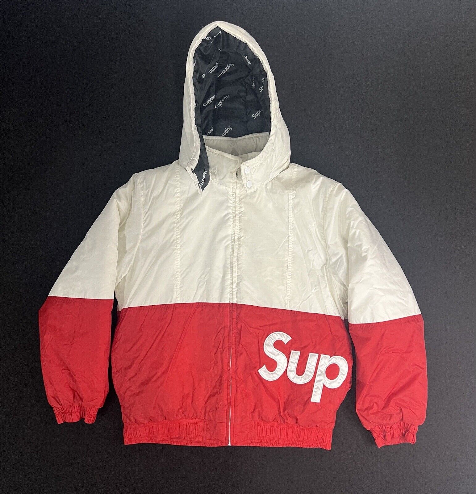 Supreme Sideline Side Logo Parka 16aw 赤