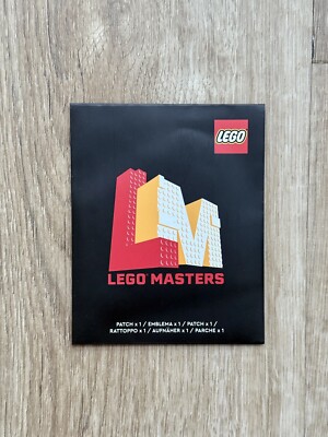 LEGO Masters Builders Patch SDCC 2024 Exclusive! Stoff Aufkleber New & Sealed