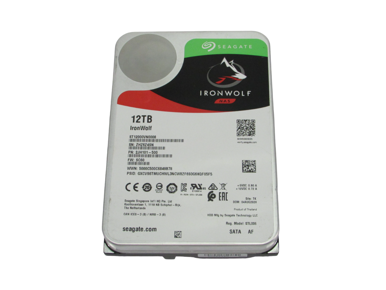 Seagate Ironwolf ST12000VN0008 12TB 3.5