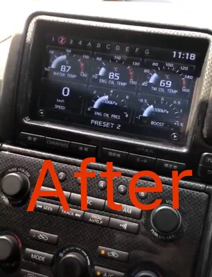 2008-2015NISSAN R35 GTR MFD Replacement HD screen Brand NEW 1024