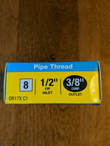 BRASSCRAFT OR17 C1 MULTI TURN ECKVENTIL 1/2" EINLASS 3/8" KOMP AUSLASS - Bild 2 von 3