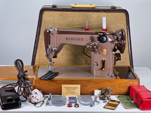 Excellent 1960 Singer 306k Zig-Zag Sewing Machine, Serviced, Warranty,Heavy-Duty - Picture 2 of 24